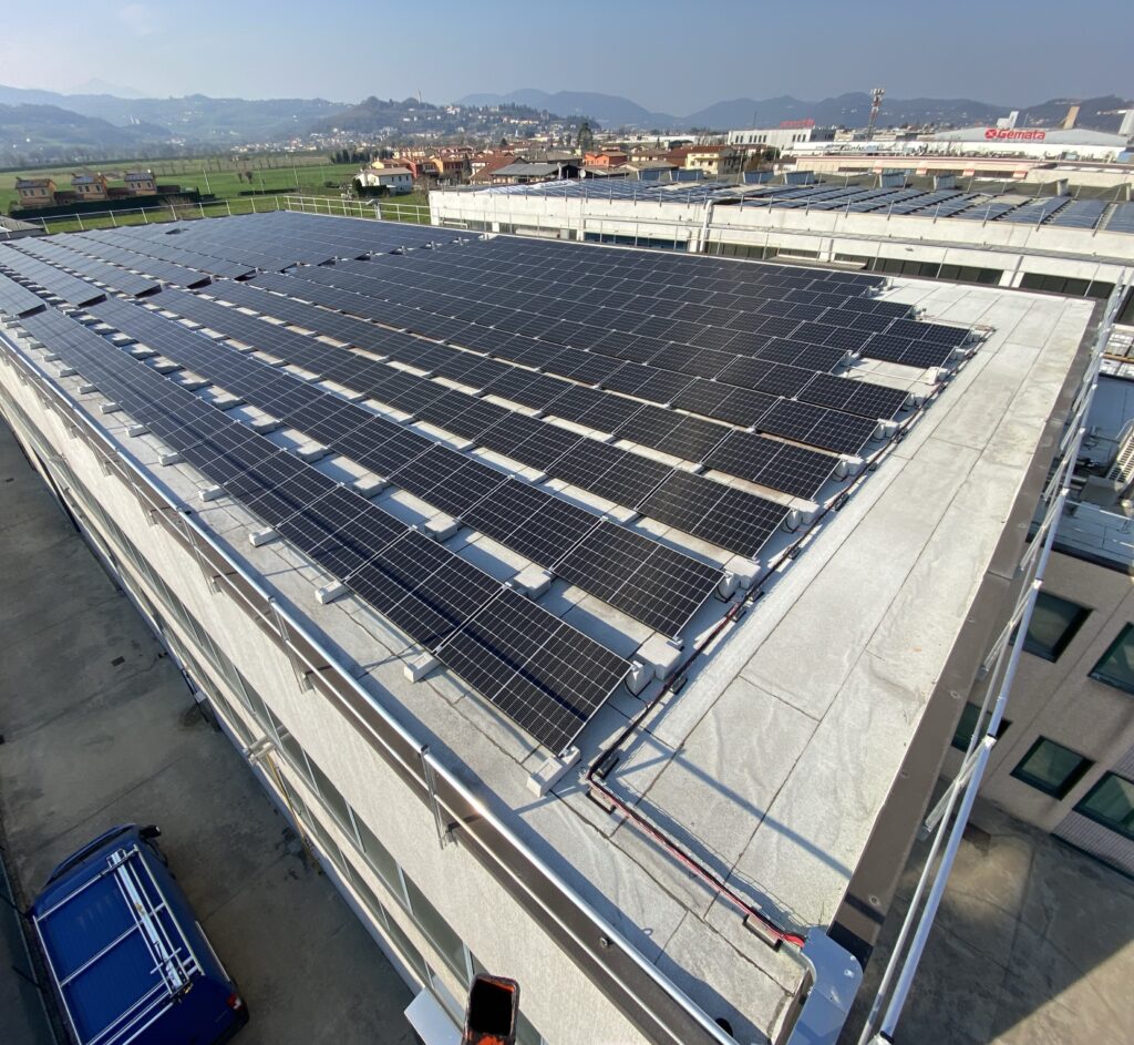 Impianto fotovoltaico industriale da 120 kW a Trissino